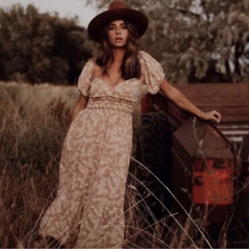 Free People Ellie Floral-print Gauze Boho
Dress
